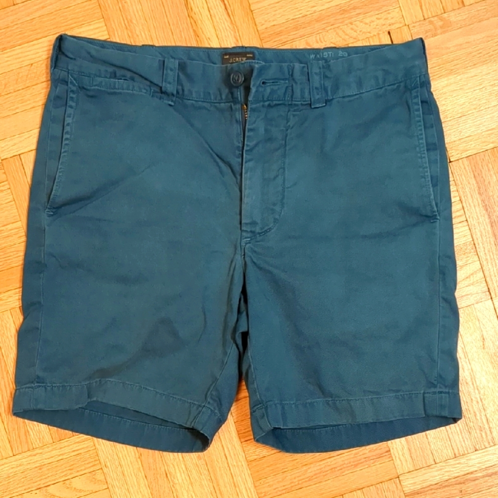 JCrew 7in Blue Chino Shorts